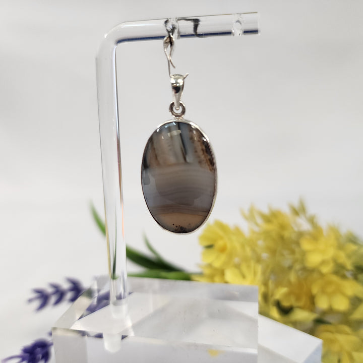 Banded Agate Pendant  -JDS26112