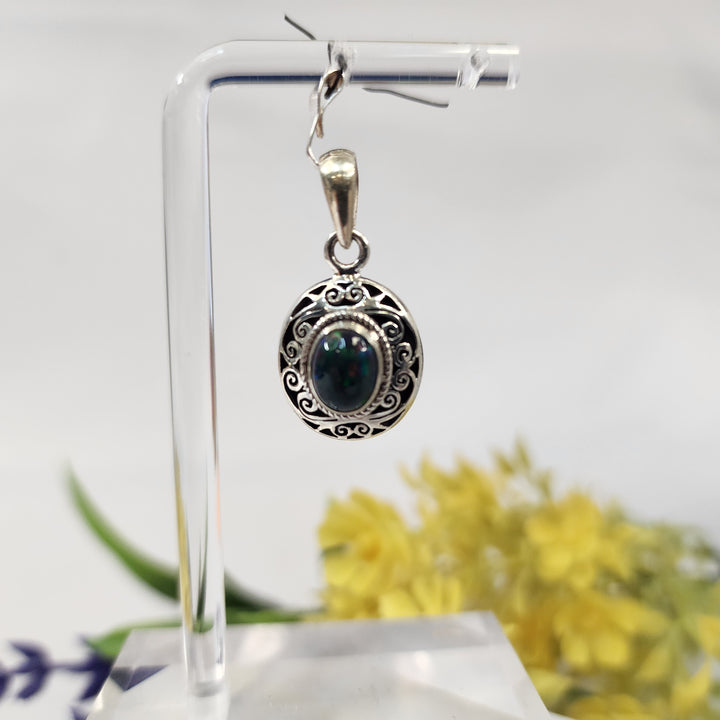 Black Opal Pendant  -JDS26109