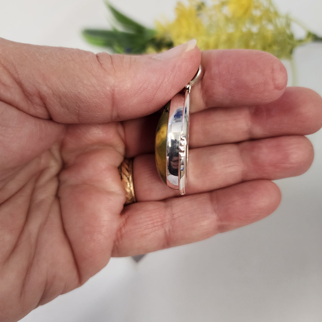 Flower Agate Pendant  -JDS26138