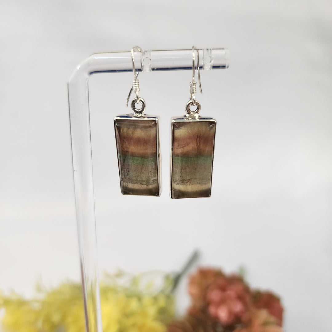 Fluorite Earrings  -JDS26170