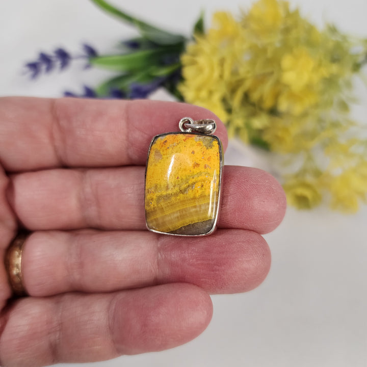 Bumblebee Jasper Pendant  -JDS26099