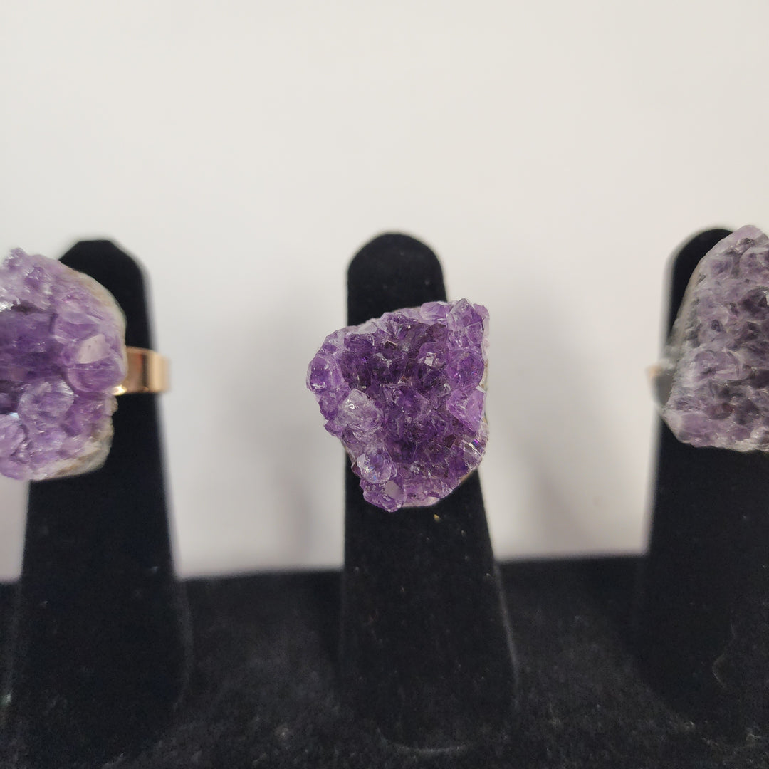 Amethyst Cluster Ring