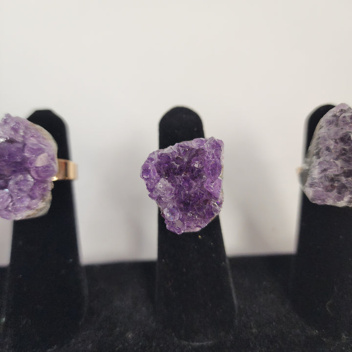 Amethyst Cluster Ring