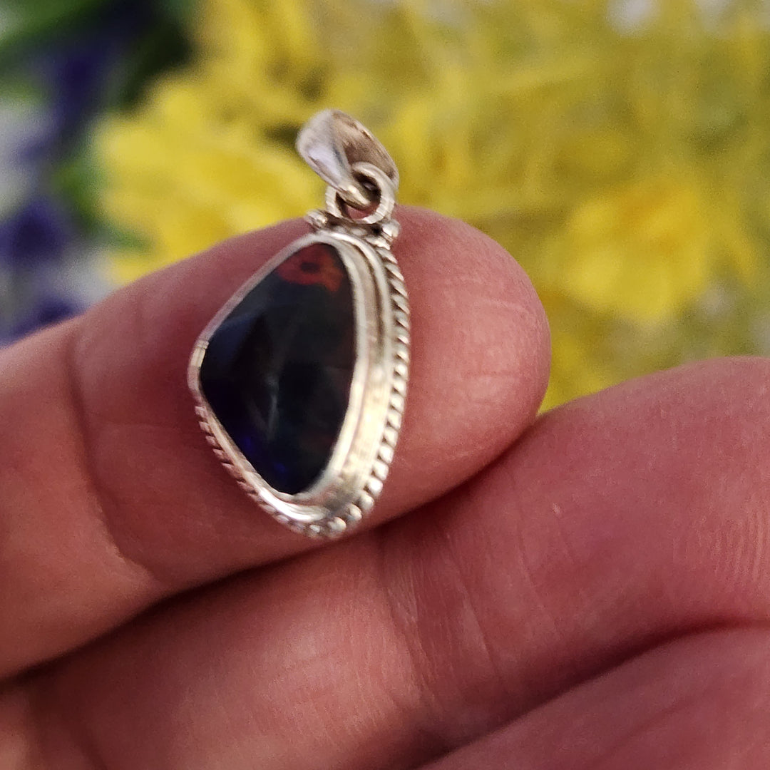 Black Opal Pendant  -JDS26133