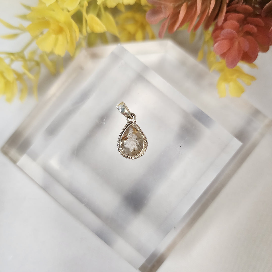 Rutile Quartz Pendant  -JDS26043