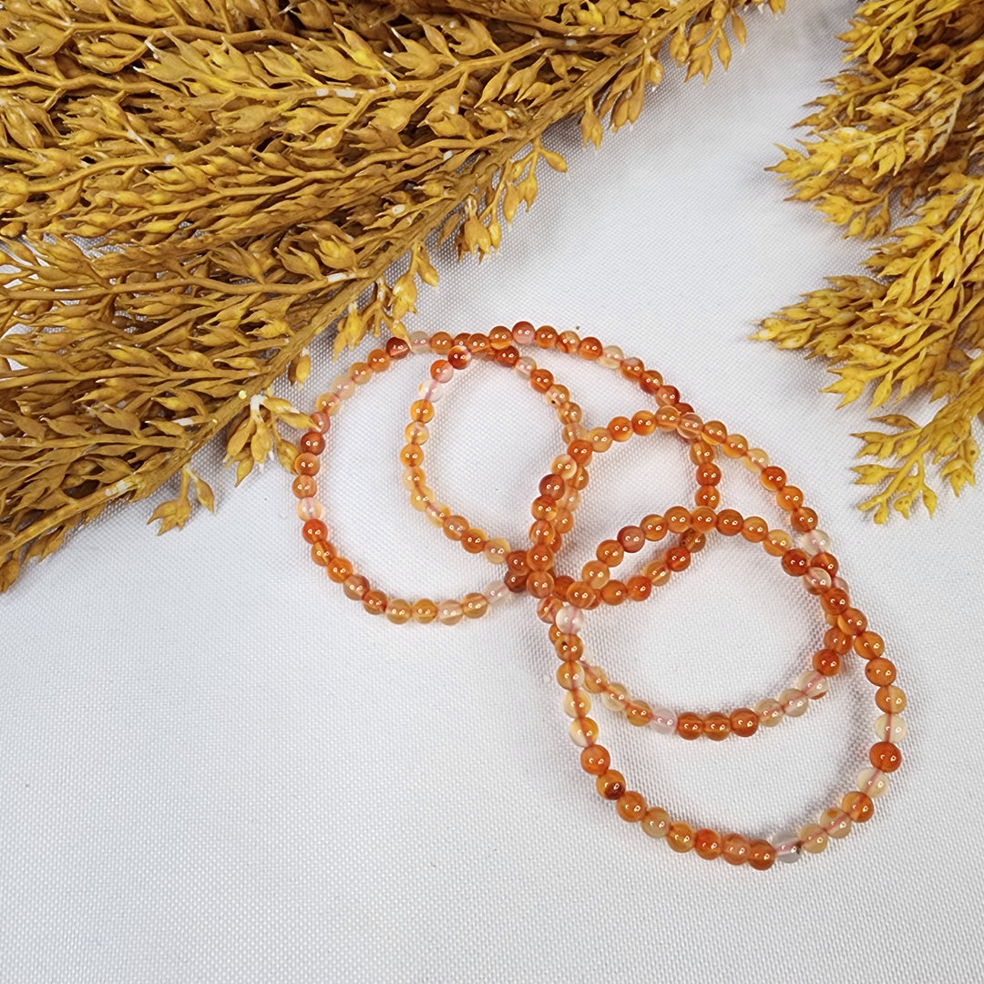 Carnelian (4mm) Bracelet Kid's Size
