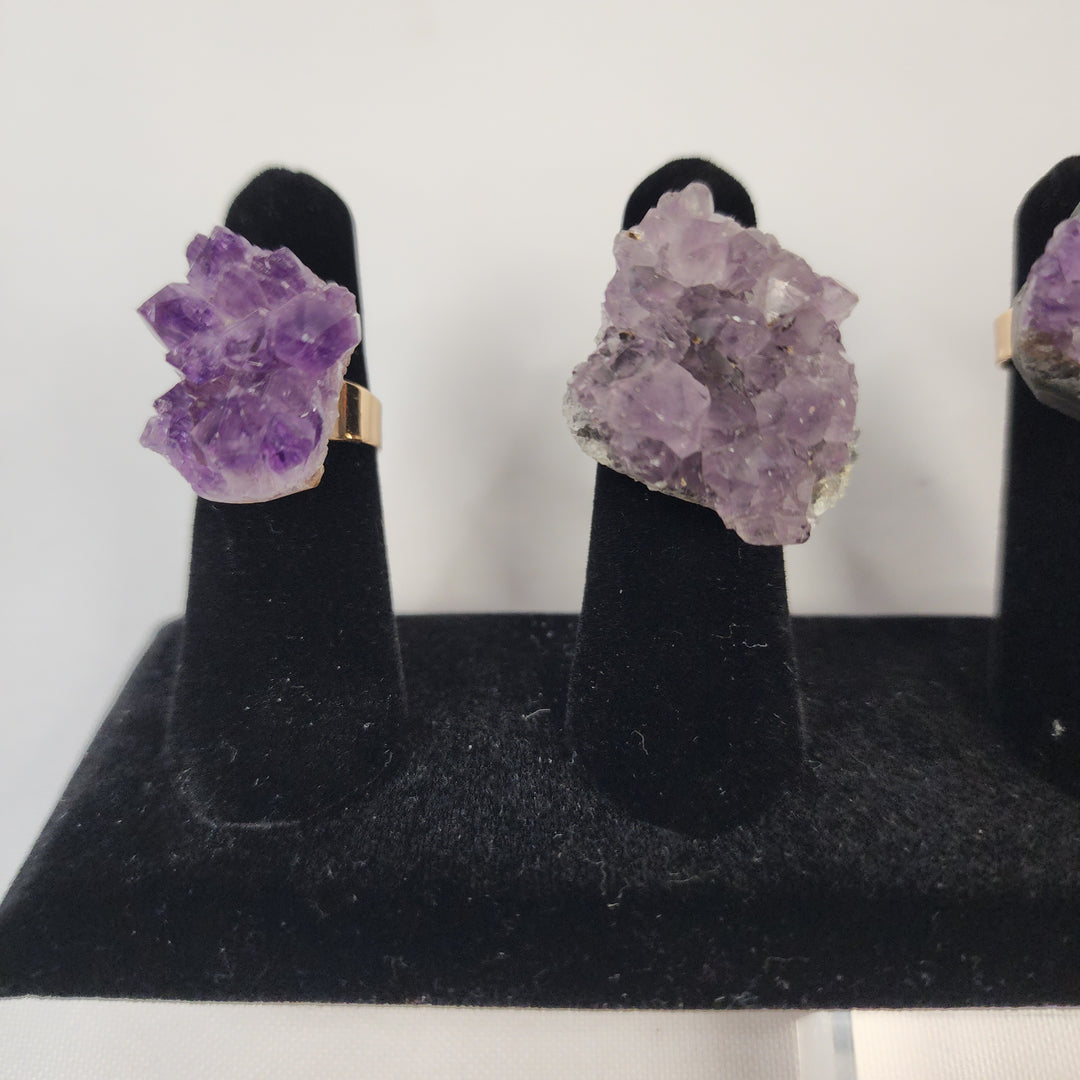 Amethyst Cluster Ring