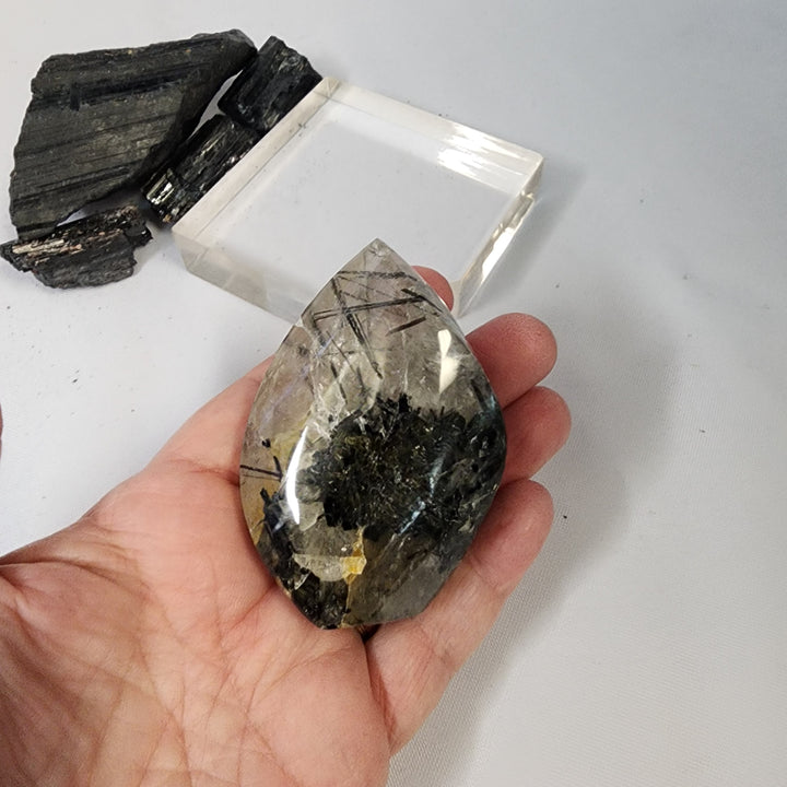Black Tourmaline in Quartz-CR26034