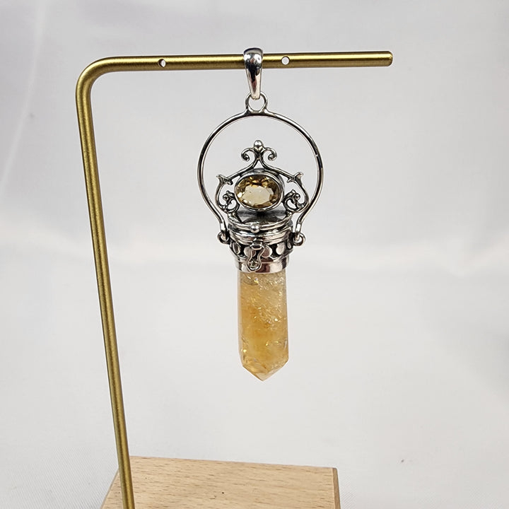 Citrine Ornate Pendant JC25013