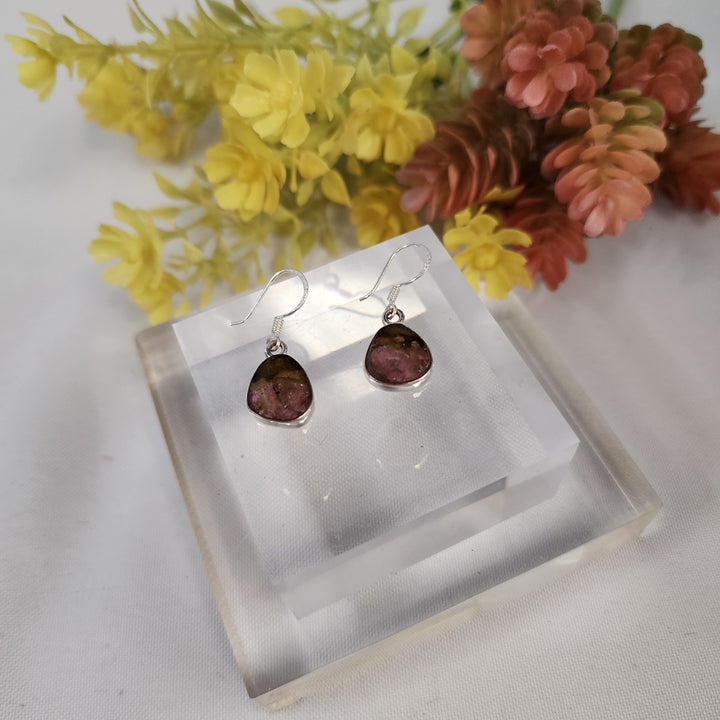 Watermelon Tourmaline Earrings  -JDS26171