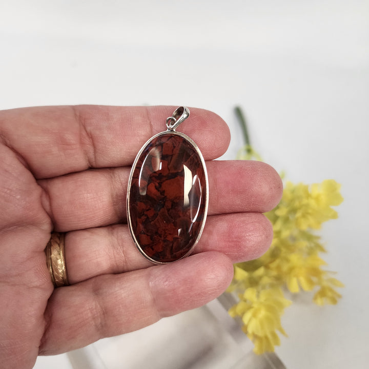 Red Jasper Pendant  -JDS26149
