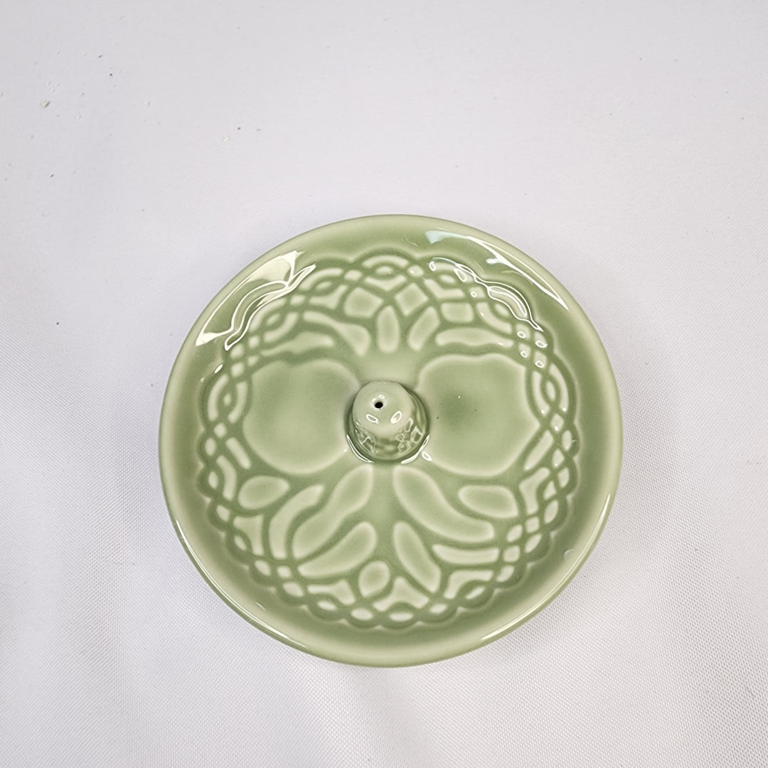 Tree of Life Ceramic Incense Burner