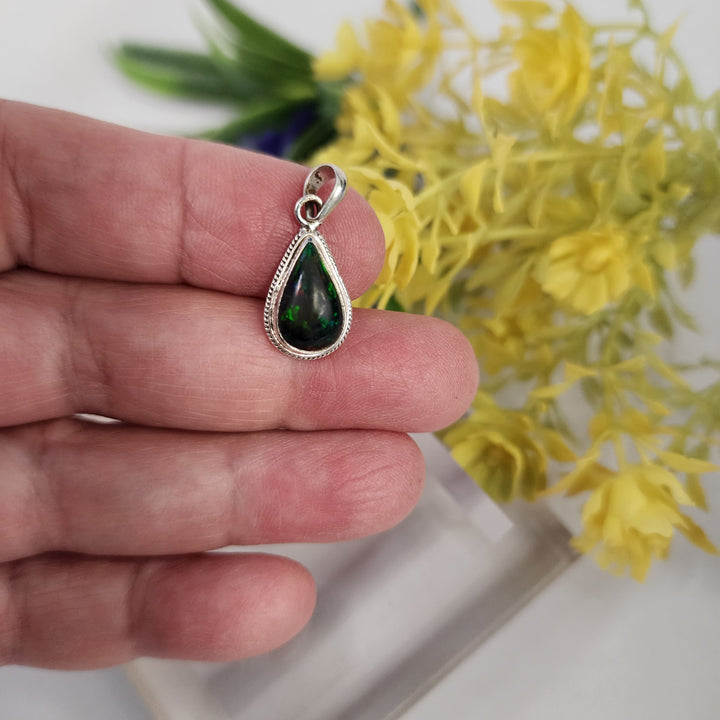 Black Opal Pendant  -JDS26132