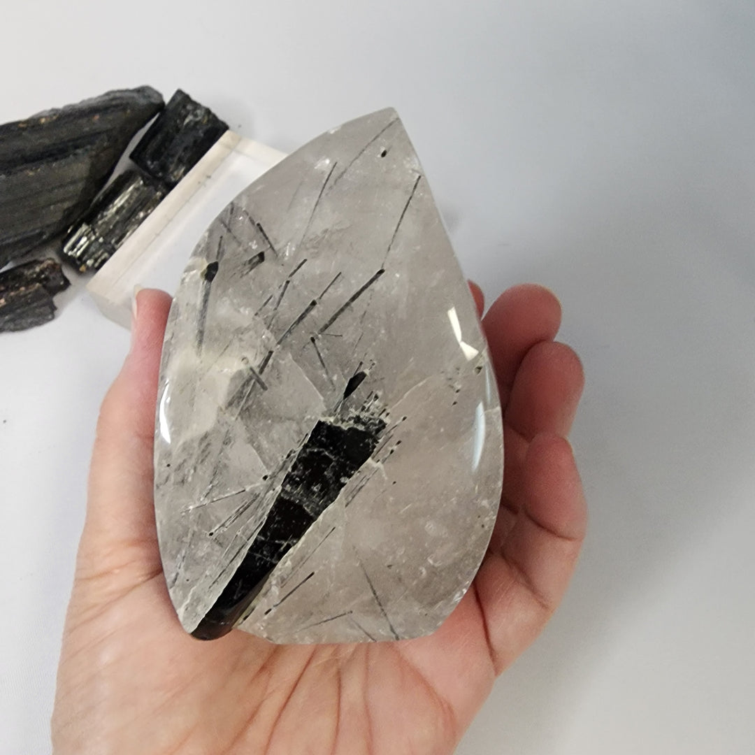 Black Tourmaline in Quartz-CR26044