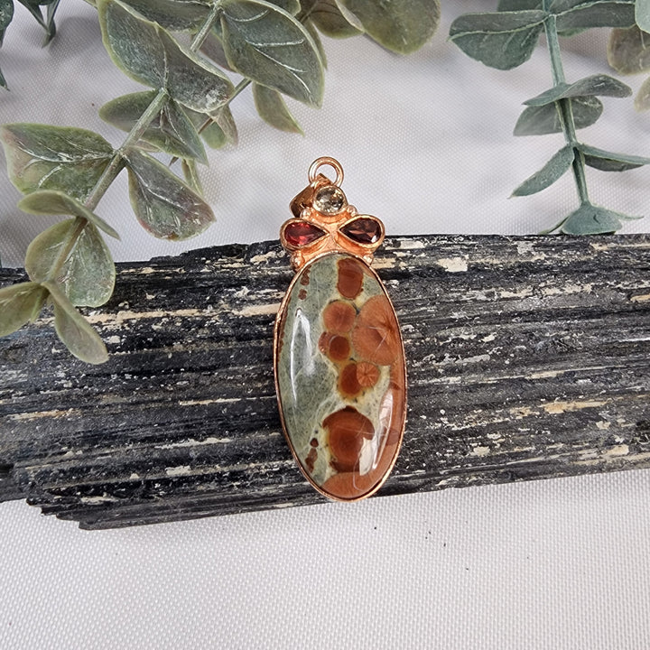 Poppy Jasper Pendant-MJ175