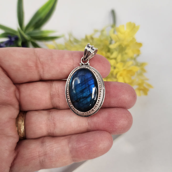 Labradorite Pendant  -JDS26156