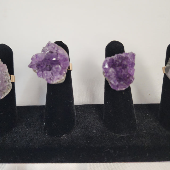 Amethyst Cluster Ring