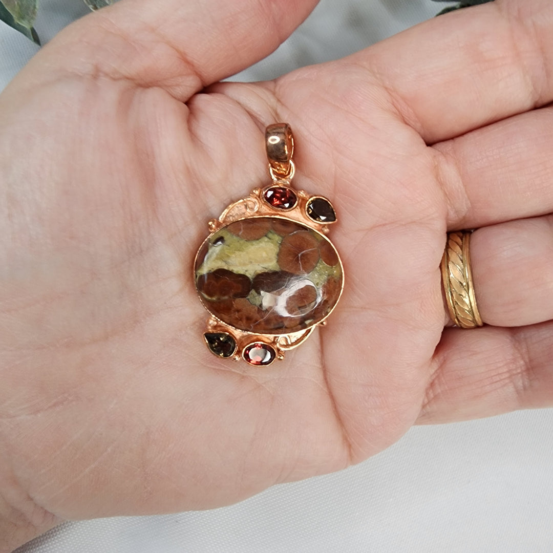 Poppy Jasper Pendant-MJ174