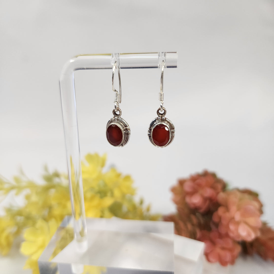 Carnelian Earrings  -JDS26065