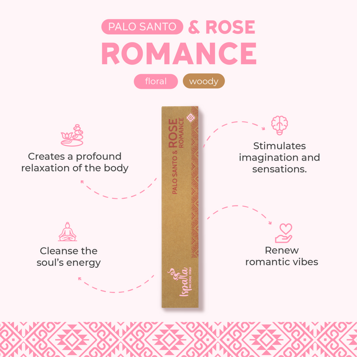 Rose with Palo Santo Incense Sticks (10-pack)