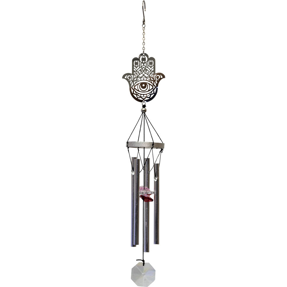 Fatima Hand Sun Chime with Crystal Prism