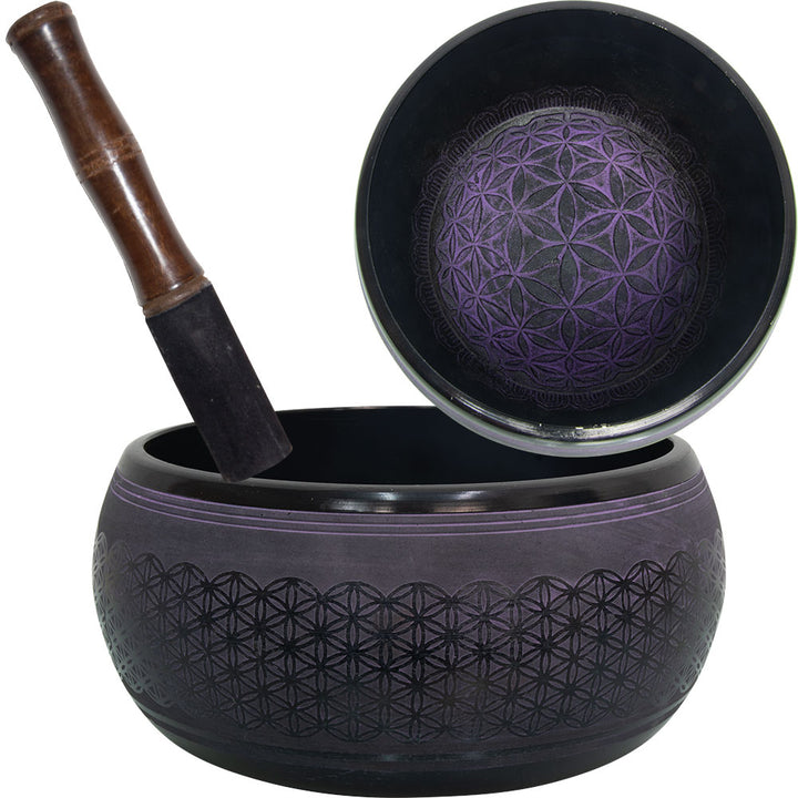 Singing Bowl 9.5" - Flower of Life