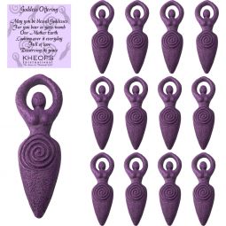 Mini Goddess Figurine 1.5" - Purple
