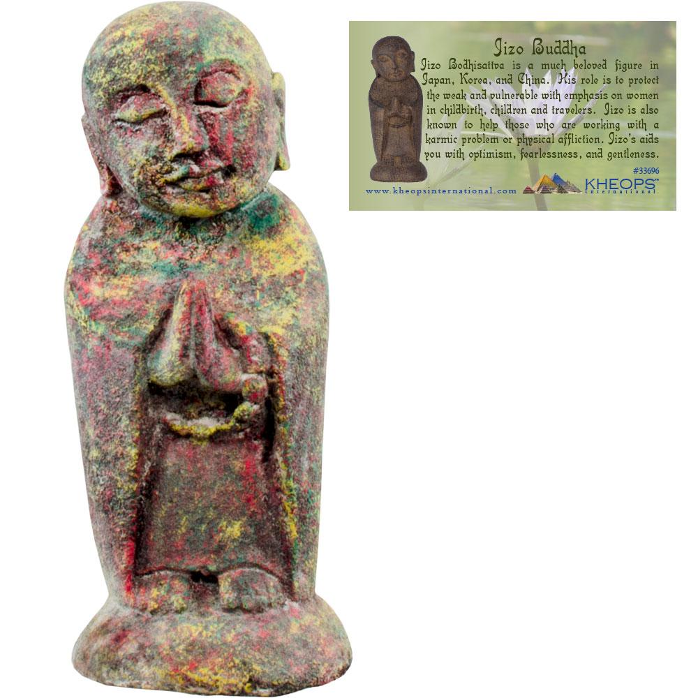 Volcanic Stone Jizo Buddha 8"