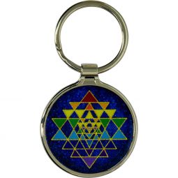 Metal Key Ring - Sri Yantra-Chakra