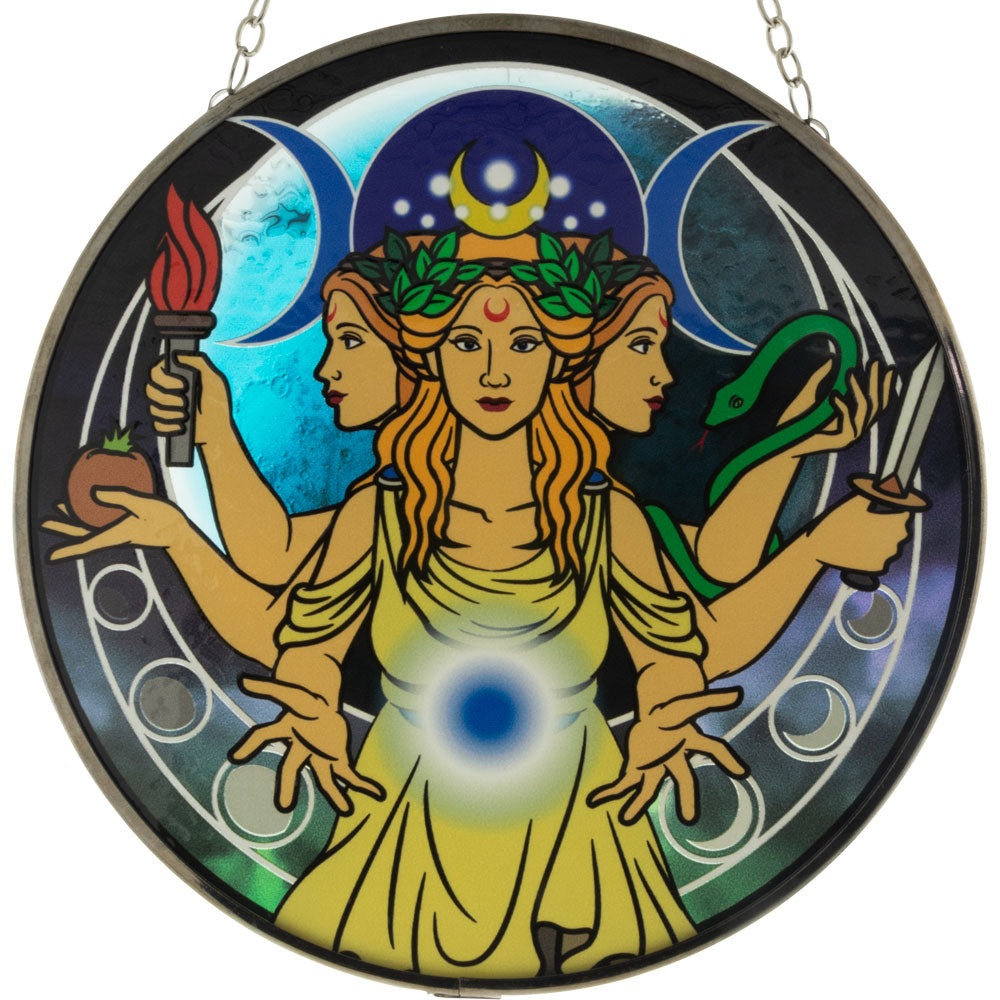 Glass Suncatcher Triple Goddess