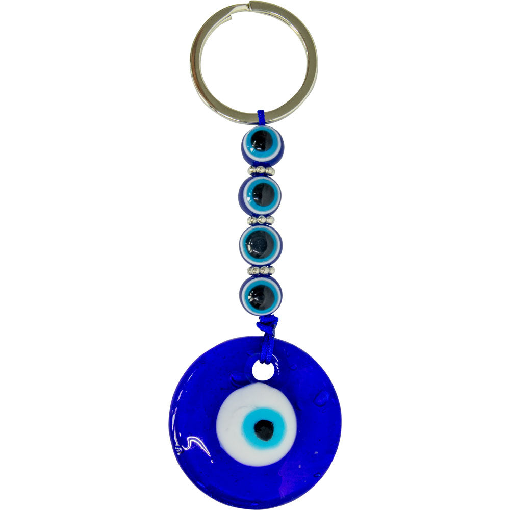 Evil Eye keychain with beads