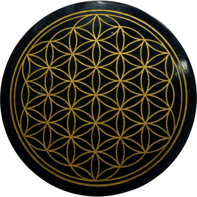 Wood Altar Table - Flower of Life