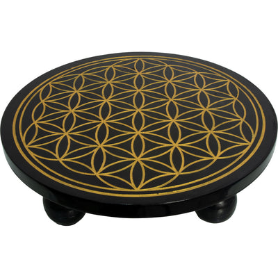 Wood Altar Table - Flower of Life