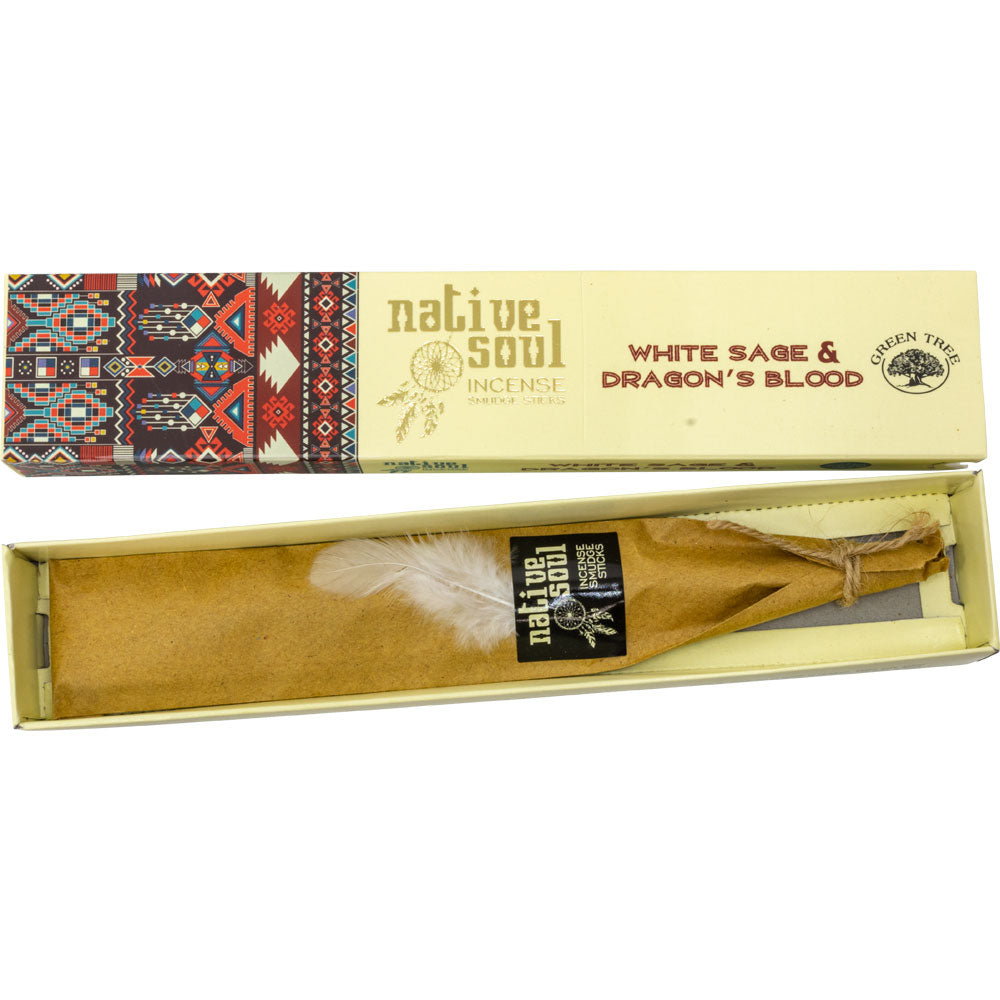 Native Soul White Sage and Dragon's Blood Stick Incense (15 gr)