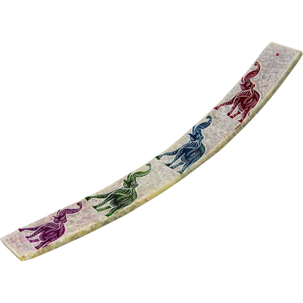 Colored Soapstone Incense Holder