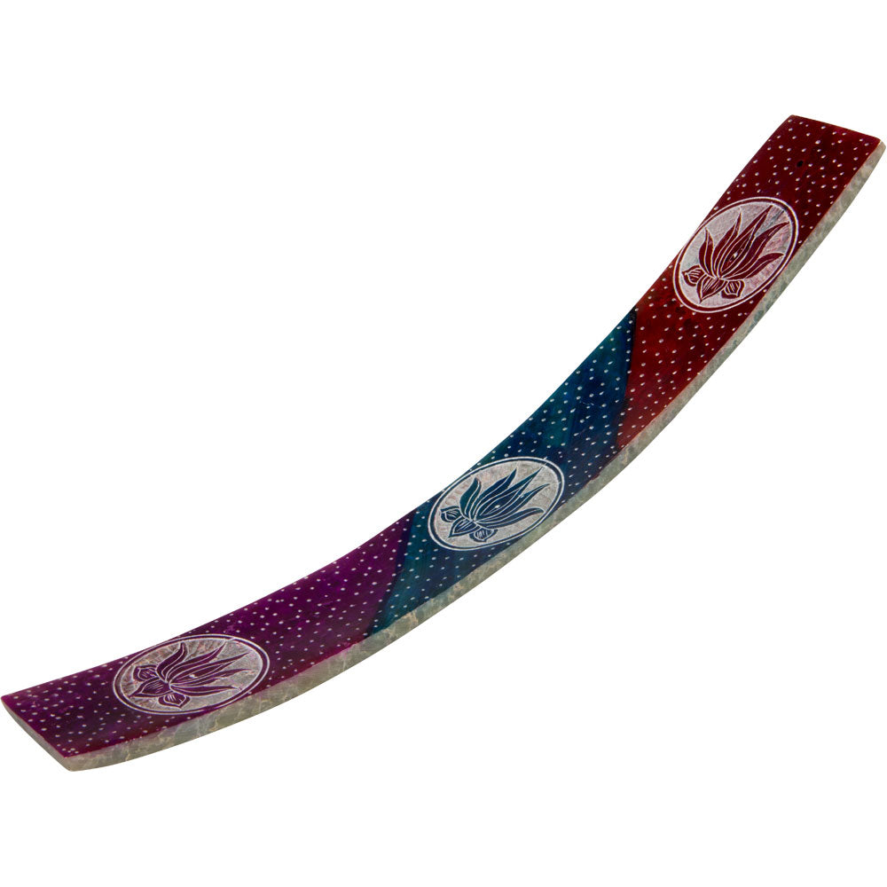 Colored Soapstone Incense Holder