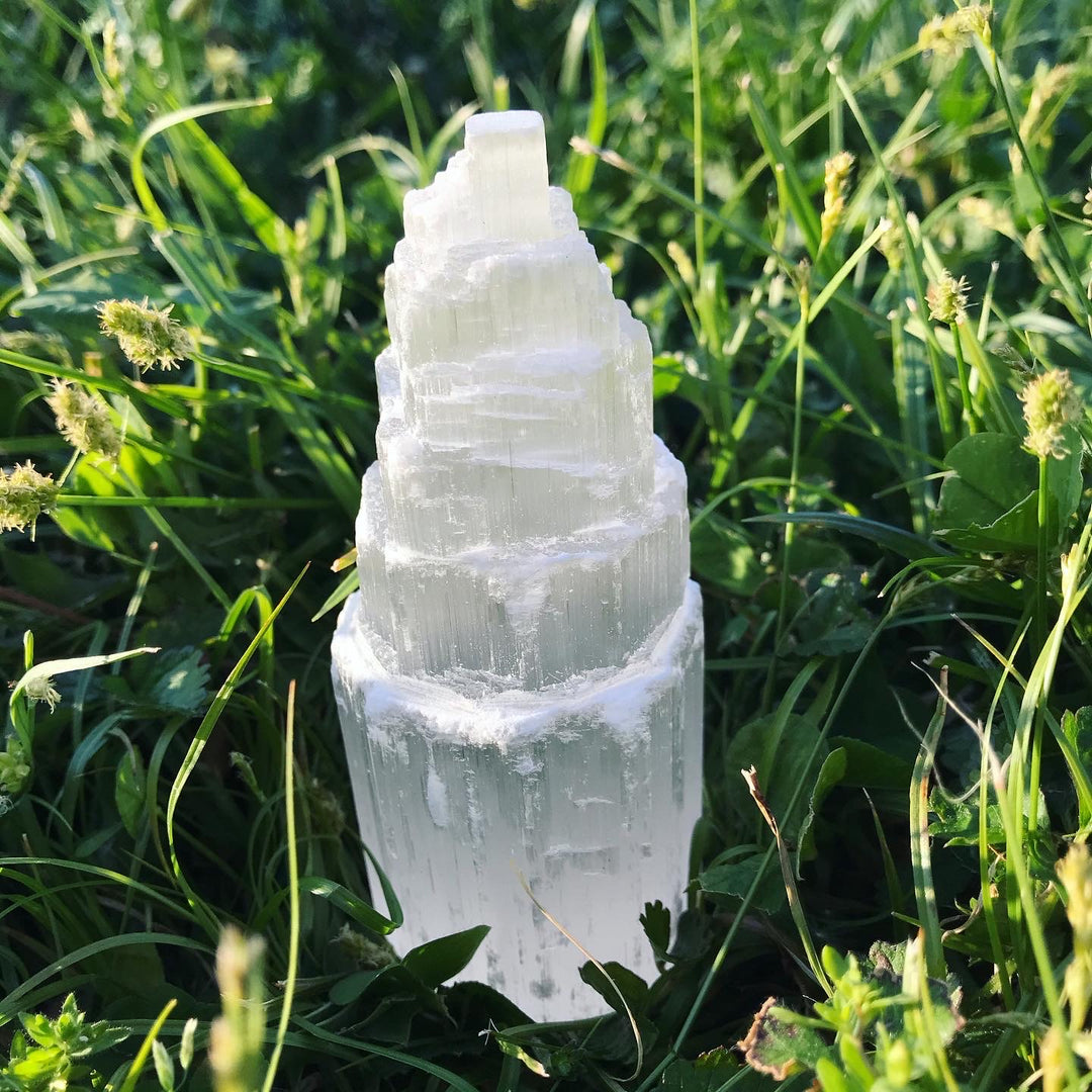 Selenite Tower 4"