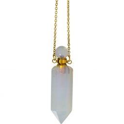 Pendant Perfume Bottle Necklace - Opalite