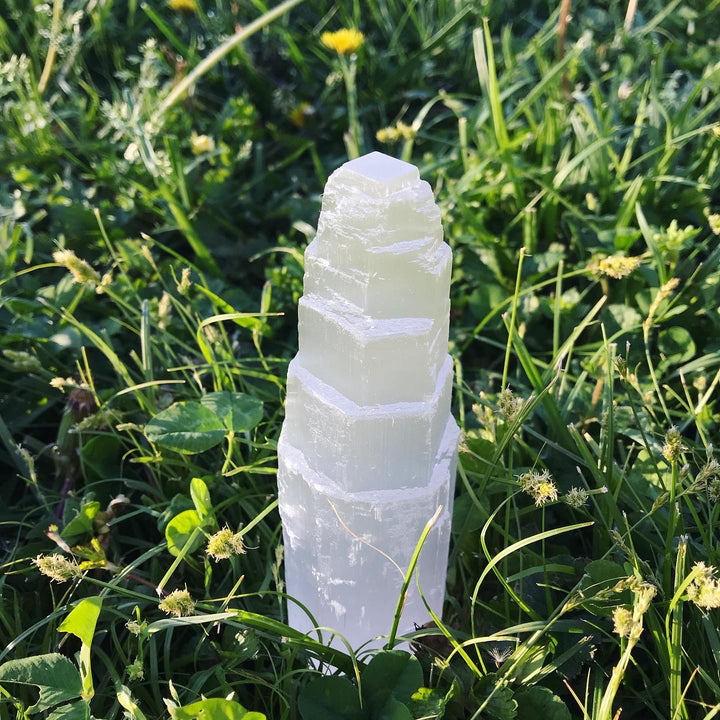 Selenite Tower 6"