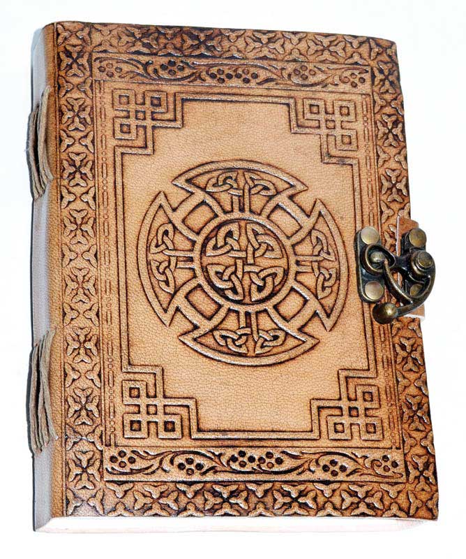 Celtic Cross leather with Latch