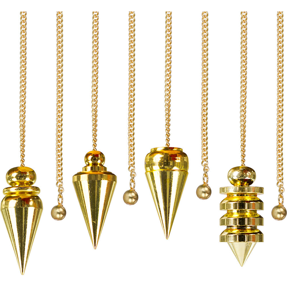 Brass Pendulum - Chambered Assorted Shapes-P60