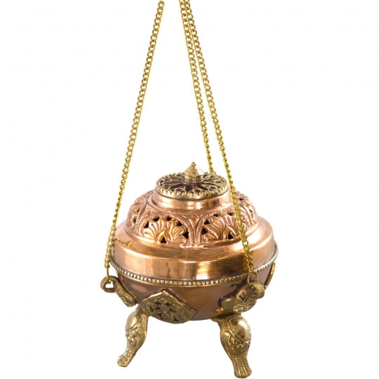 Brass and Copper Hanging Incense Burner