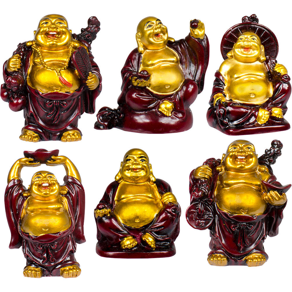 Buddha-Red & Gold-2"
