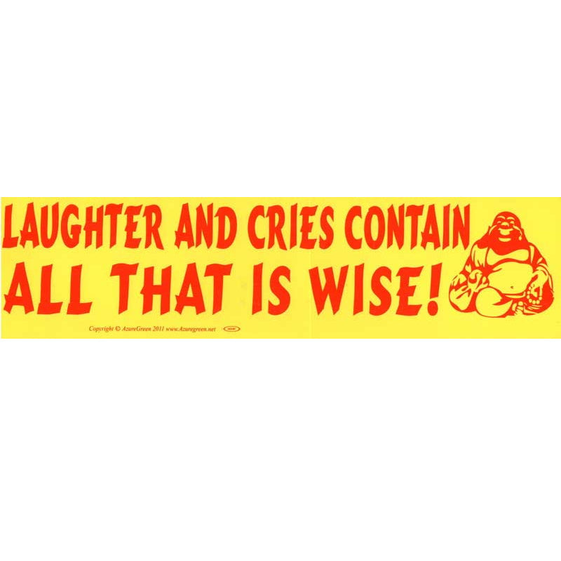 Laughter and Cries Bumper StIicker  (N-3)