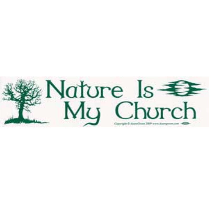 Nature Church Bumper Sticker (C-6)