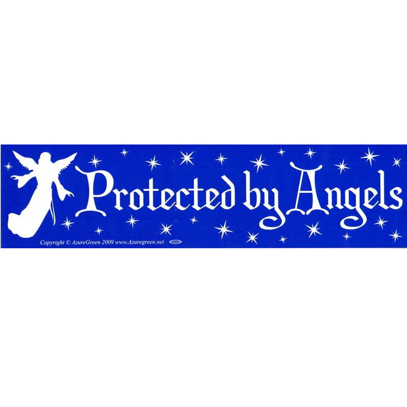 Protected by Angels Bumper Sticker (G-1)