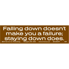 Falling down - Bumper Sticker (C-11)