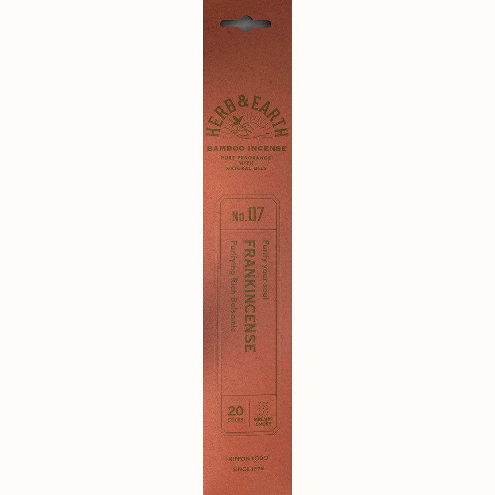Frankincense - Herb & Earth Bamboo Stick Incense - 20 sticks