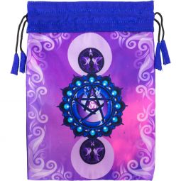 French Crepe Bag- Pentacle 6"x8"