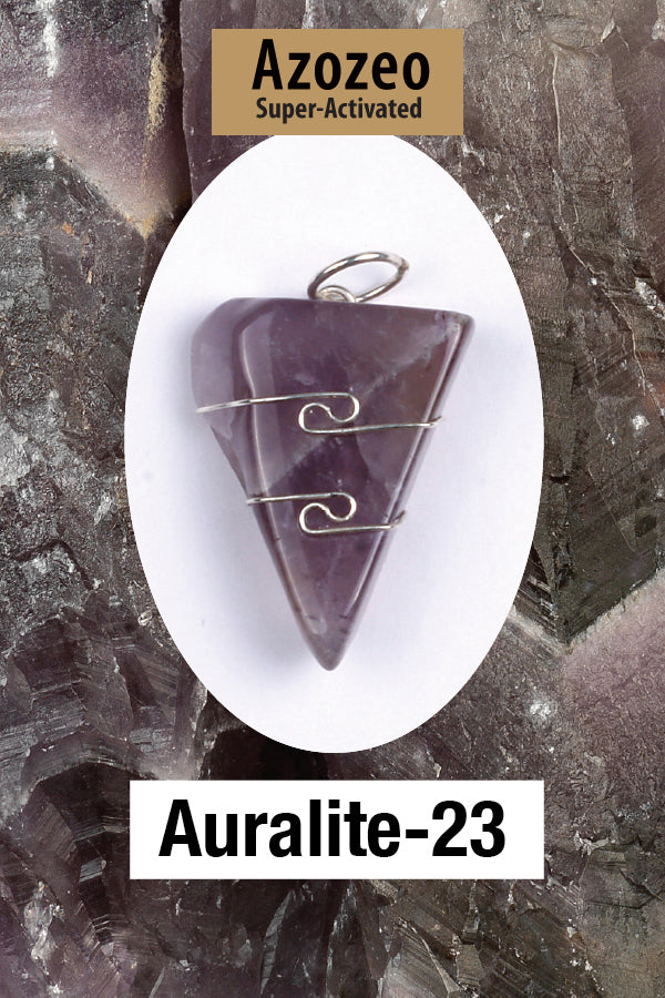 Auralite 23 Wrapped Pendant
